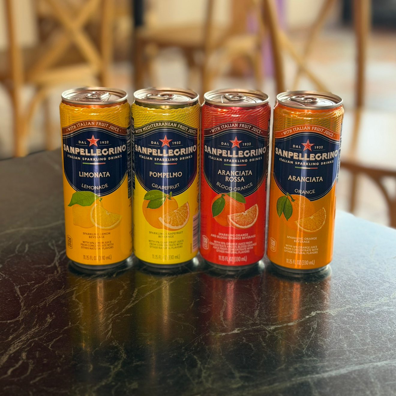 Pellegrino Soda.