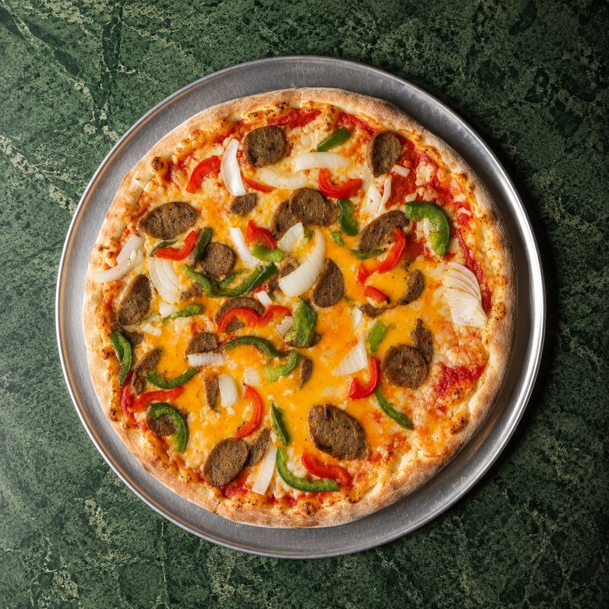 Vegan 3 Way Pizza.