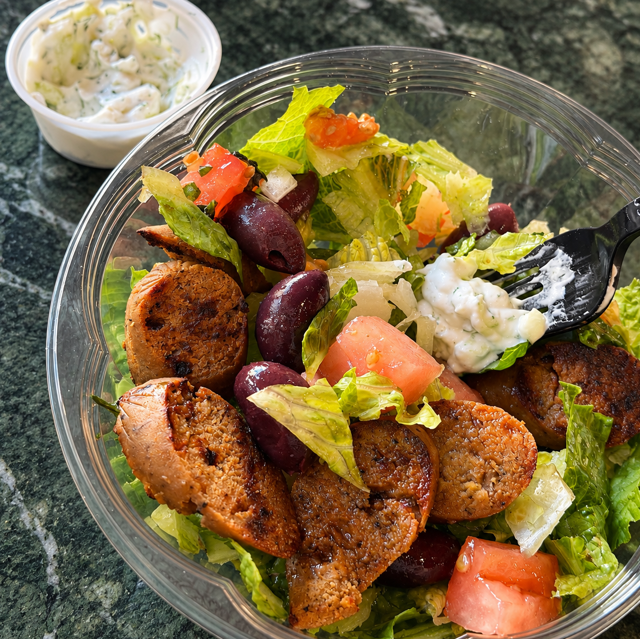 Vegan Gyro Salad.