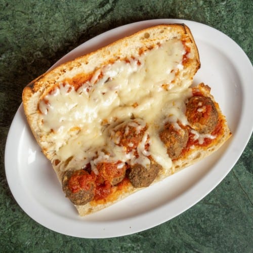 Meatball Parm Sandwich.