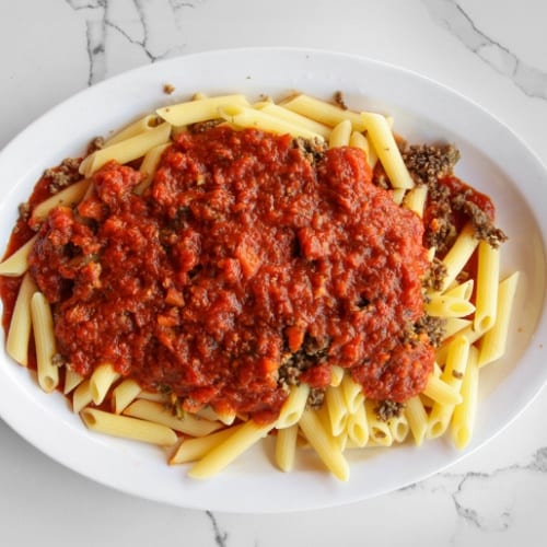 Pasta Bolognese.